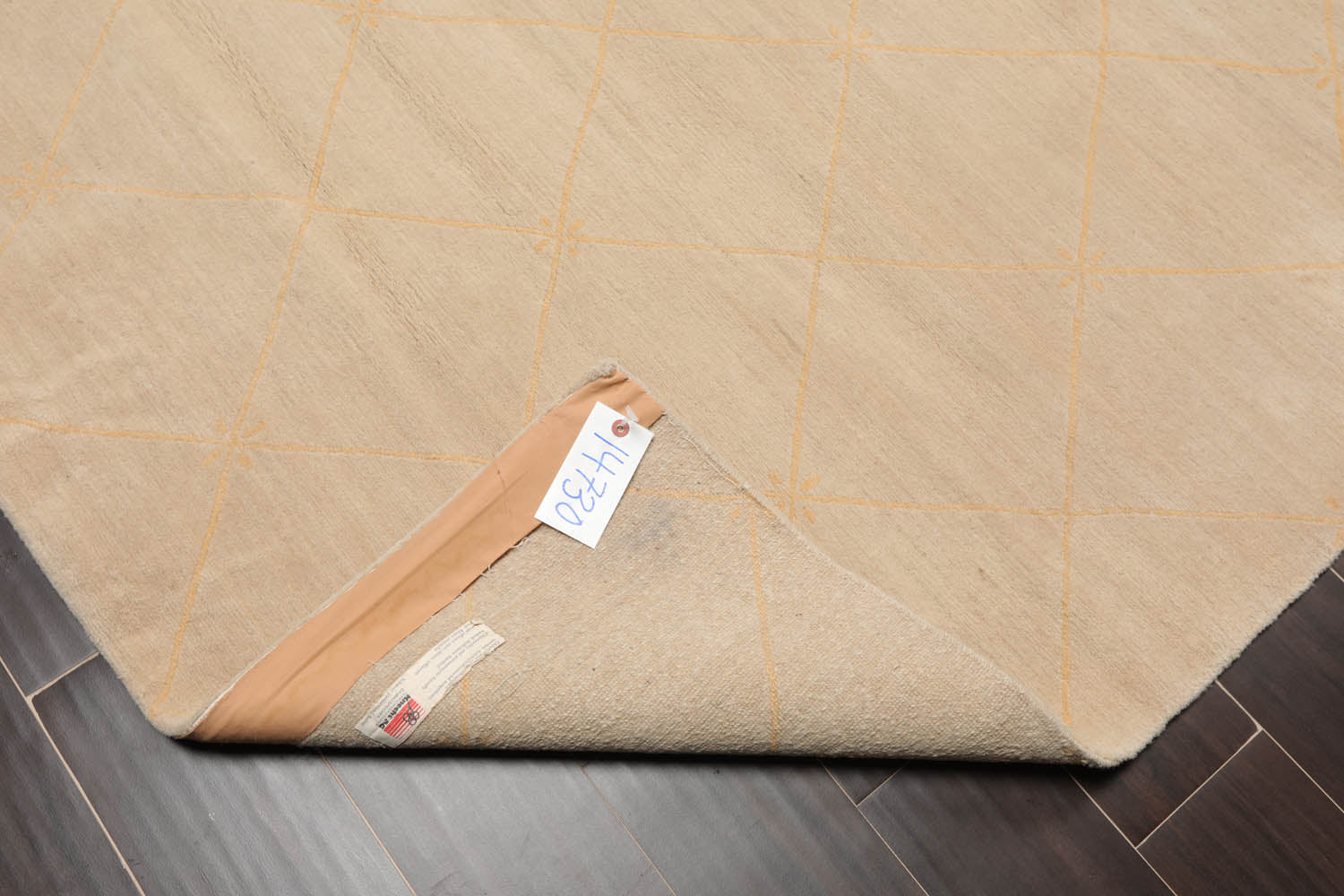 4x6 Beige, Tan, Color Hand Knotted All-Over 100% Wool Modern Oriental Rug