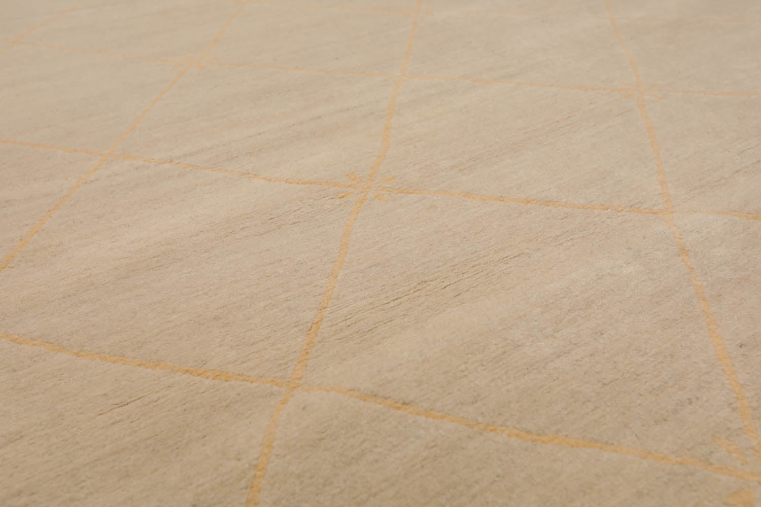 4x6 Beige, Tan, Color Hand Knotted All-Over 100% Wool Modern Oriental Rug