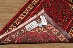 2x3 Rust, Ivory, Blue Color Hand Knotted Abadeh Wool Traditional Oriental Rug
