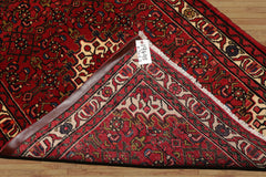 3x5 Rust, Ivory, Blue Color Hand Knotted Abadeh Wool Traditional Oriental Rug