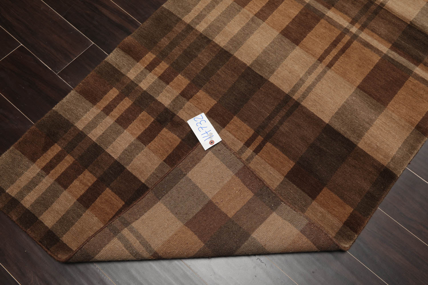 3x5 Brown, Gray, Color Hand Knotted All-Over 100% Wool Modern Oriental Rug