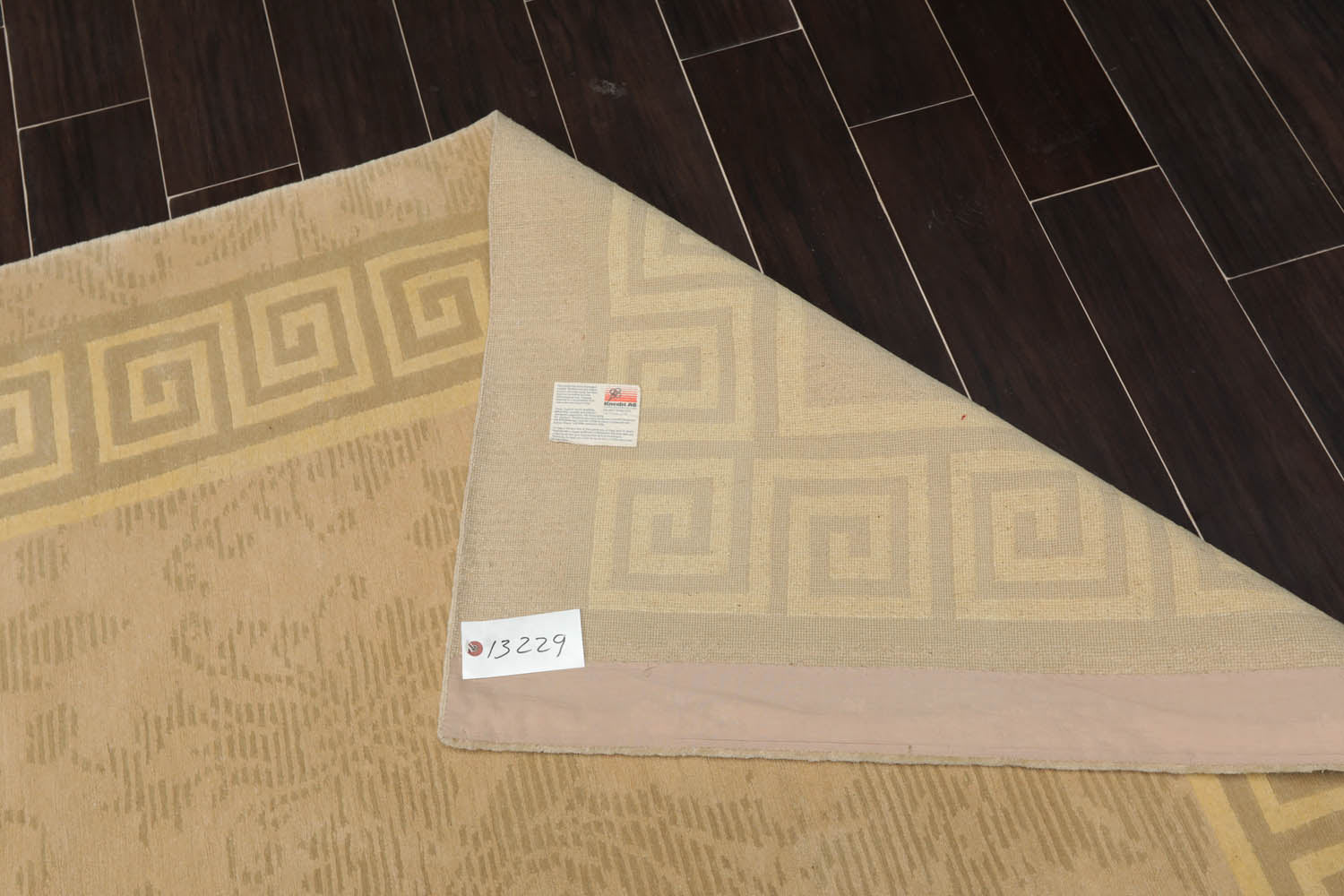 8x10 Beige, Gray, Light Gold Color Hand Knotted All-Over 100% Wool French Country Oriental Rug