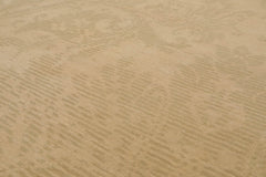 8x10 Beige, Gray, Light Gold Color Hand Knotted All-Over 100% Wool French Country Oriental Rug