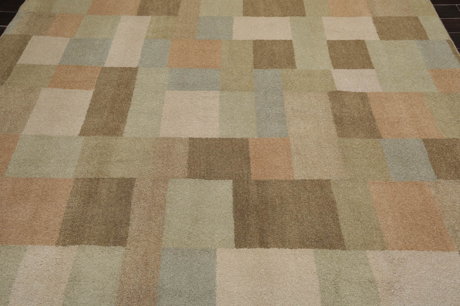 8x10 Moss, Beige, Mint Color Machine Made All-Over 100% Wool Modern Oriental Rug