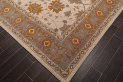 8x10 Beige, Grey, Brown Color Hand Tufted All-Over 100% Wool Traditional Oriental Rug
