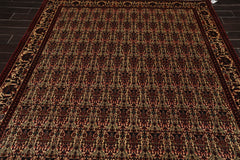 6x9 Ivory, Rust, Turquoise Color Hand Knotted All-Over 100% Wool Traditional Oriental Rug