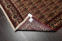 6x9 Ivory, Rust, Turquoise Color Hand Knotted All-Over 100% Wool Traditional Oriental Rug