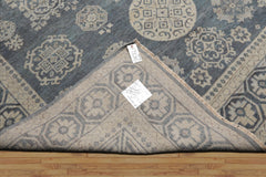 8x10 Slate, Gray, Brown Color Hand Knotted Afghan Oushak Wool Traditional Oriental Rug