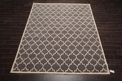 8x10 Gray, Ivory, Color Hand Tufted All-Over 100% Wool Modern Oriental Rug