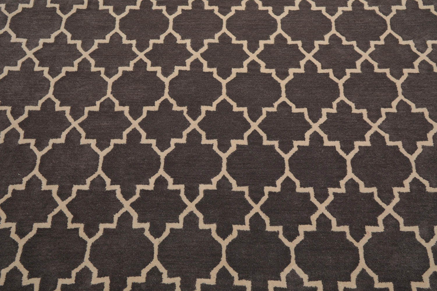 8x10 Gray, Ivory, Color Hand Tufted All-Over 100% Wool Modern Oriental Rug