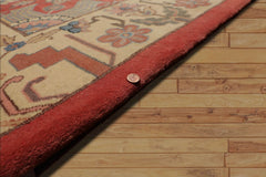 9x12 Apricot, Beige, Blue Color Hand Knotted Oriental 100% Wool Traditional-Persian/Oriental Oriental Rug