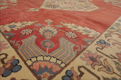 9x12 Apricot, Beige, Blue Color Hand Knotted Oriental 100% Wool Traditional-Persian/Oriental Oriental Rug