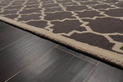 8x10 Gray, Ivory, Color Hand Tufted All-Over 100% Wool Modern Oriental Rug