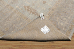 10X14 Mint, Taupe, Brown Color Hand Knotted Afghan Oushak Wool Traditional Oriental Rug