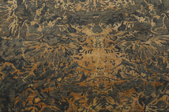6x9 Gray, Slate, Caramel Color Hand Knotted Sherpa Bamboo Silk & Wool Modern Oriental Rug