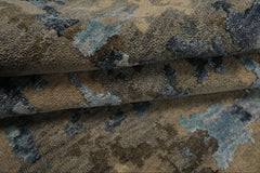 6x9 Gray, Blue, Brown Color Hand Knotted Sherpa Bamboo Silk & Wool Modern Oriental Rug