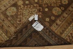 5x8 Brown, Beige, Tan Color Hand Knotted Oushak Wool Traditional Oriental Rug