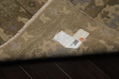 10x14 Beige, Moss, Taupe Color Hand Knotted Oushak Wool Arts & Crafts Oriental Rug