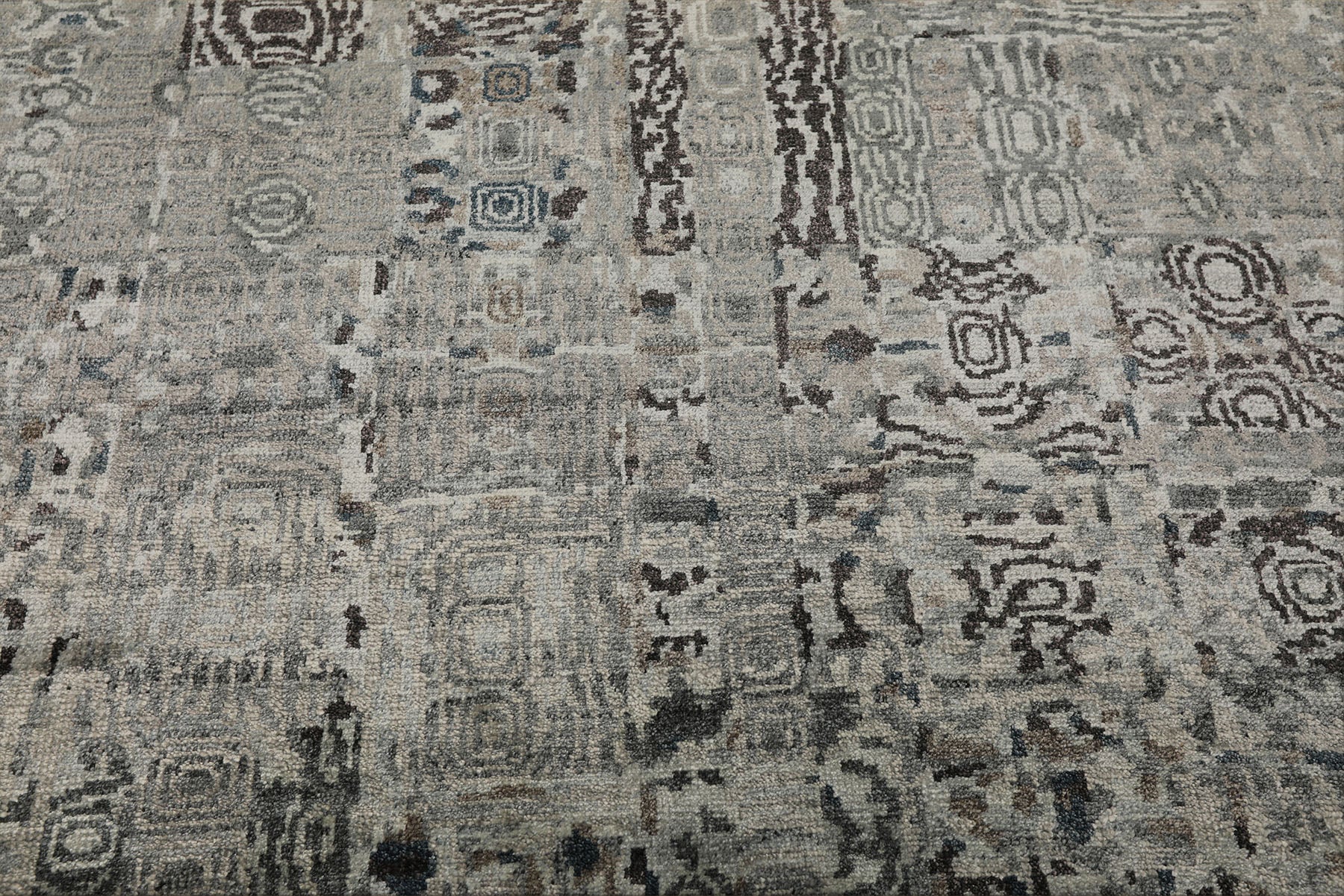 6x9 Taupe, Gray, Brown Color Hand Loomed Sherpa 100% Bamboo Silk  Oriental Rug