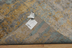 6x9 Taupe, Gray, Beige Color Hand Loomed Sherpa Wool & Bamboo Silk  Oriental Rug