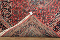 6x9 Rose, Charcoal, Aqua Color Hand Knotted Indo Persian Wool Traditional Oriental Rug