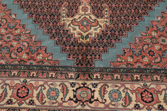 Palace Ivory, Black, Rose Color Hand Knotted All-Over 100% Wool Traditional Oriental Rug