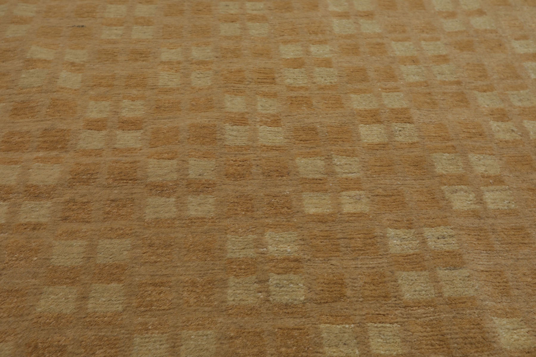 4x6 Beige, Tan, Color Hand Knotted Tibetan Wool & Silk Transitional Oriental Rug