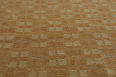 4x6 Beige, Tan, Color Hand Knotted Tibetan Wool & Silk Transitional Oriental Rug