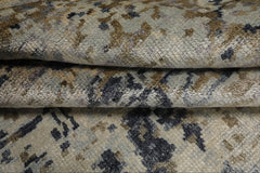 6x9 Beige, Brown, Lilac Color Hand Loomed Sherpa Bamboo Silk Modern Oriental Rug
