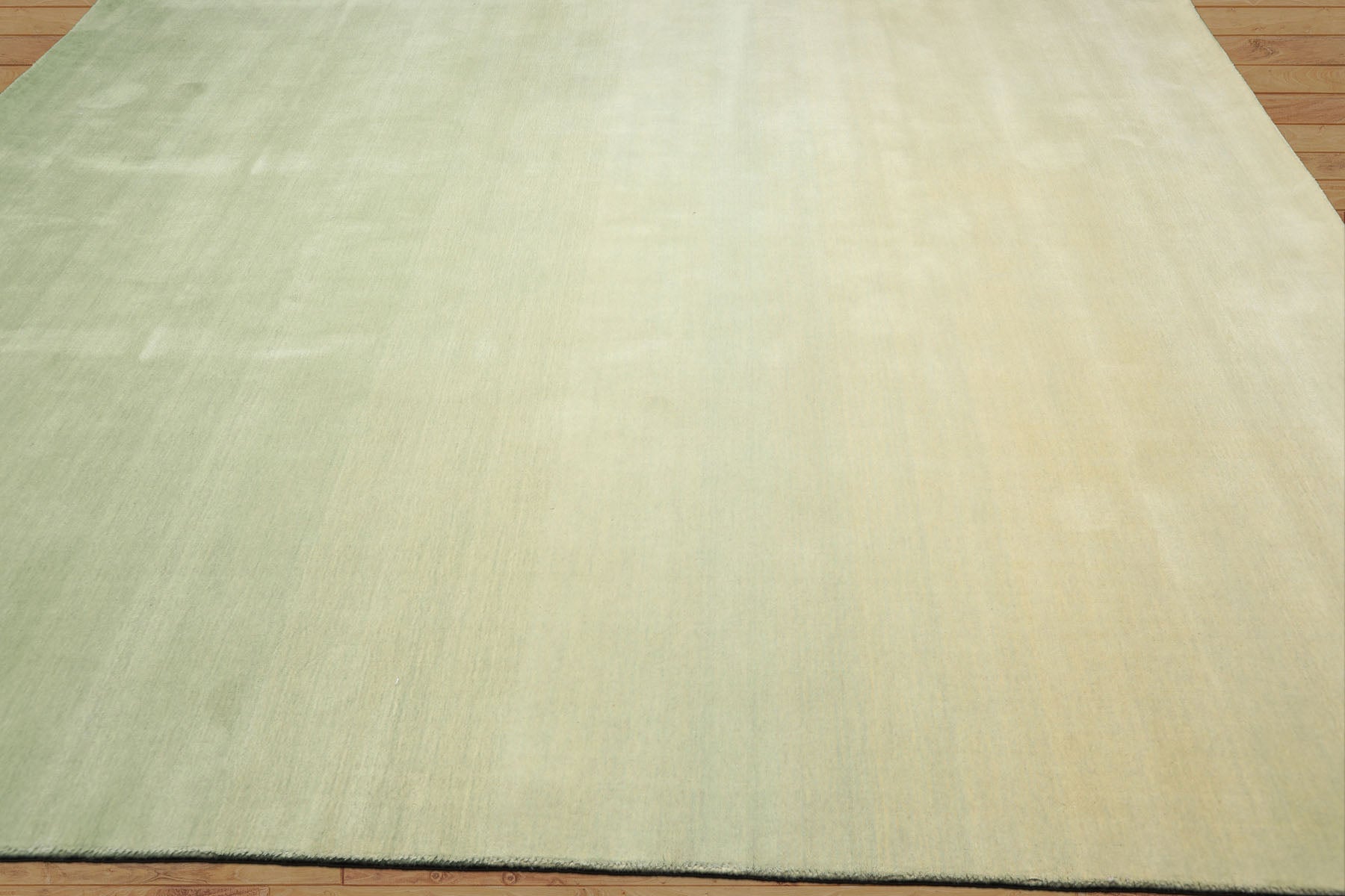 Multi Size Mint Ombre Color Hand Loomed Ombre Wool Modern & Contemporary Oriental Rug