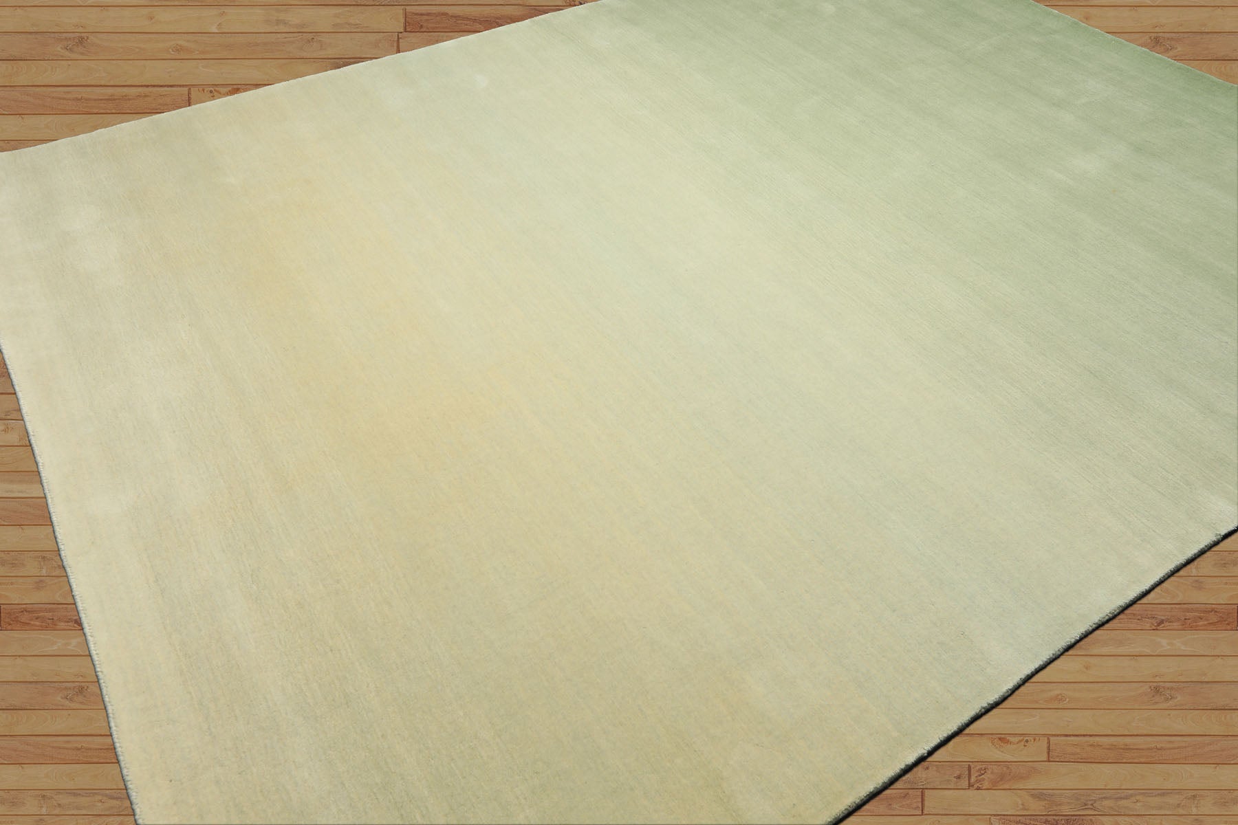 Multi Size Mint Ombre Color Hand Loomed Ombre Wool Modern & Contemporary Oriental Rug