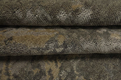 6x9 Gray, Beige, Multi Color Hand Loomed Sherpa Wool & Bamboo Silk Modern Oriental Rug