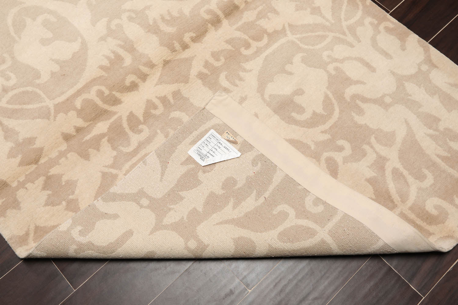 4x6 Beige, , Color Hand Knotted All-Over 100% Wool Transitional Oriental Rug