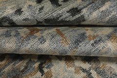 6x9 Gray, Beige, Slate Color Hand Loomed Sherpa Bamboo Silk Modern Oriental Rug