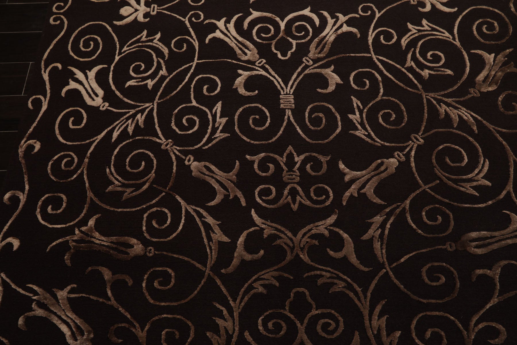 6x9 Chocolate, Tan, Color Hand Knotted Tibetan New Zealand Wool Transitional Oriental Rug