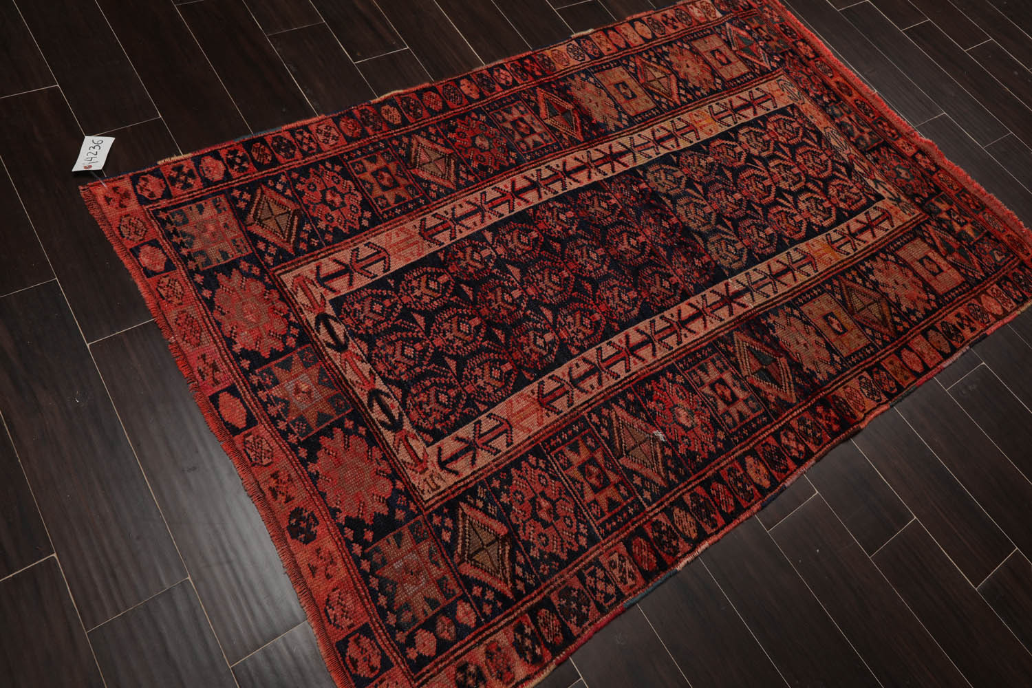 4x6 Melayaar, Coral, Rose Color Hand Knotted All-Over 100% Wool Traditional Oriental Rug