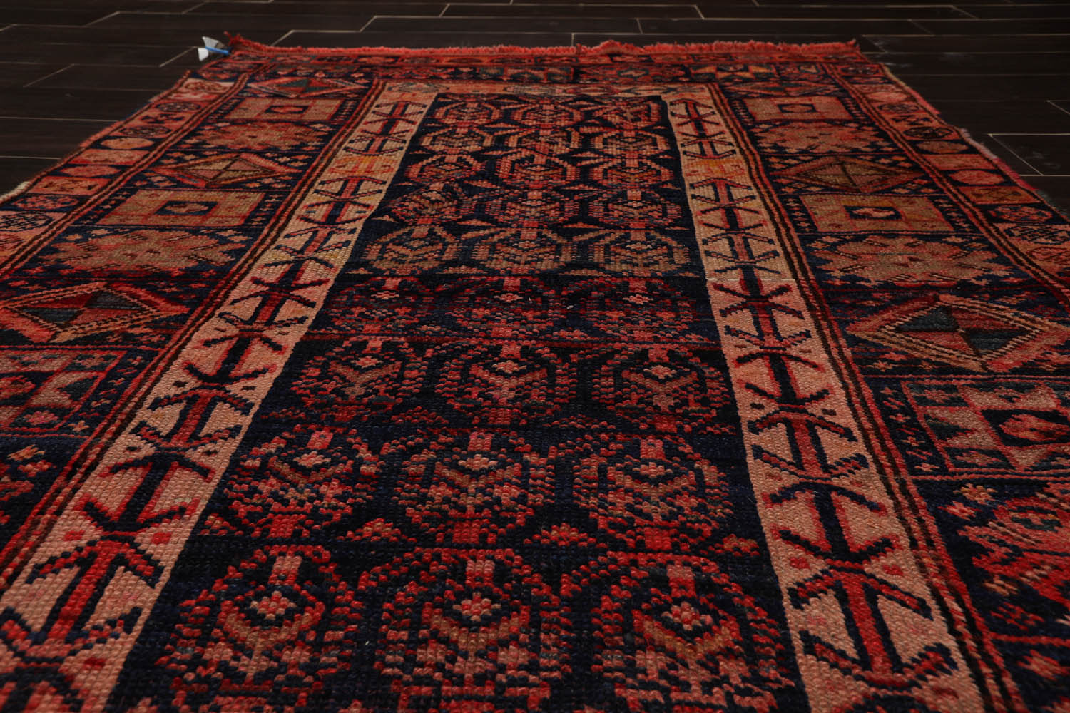 4x6 Melayaar, Coral, Rose Color Hand Knotted All-Over 100% Wool Traditional Oriental Rug