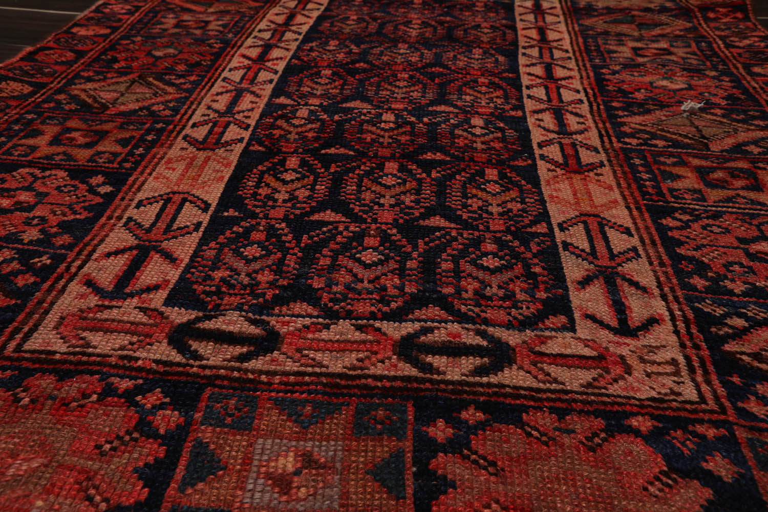 4x6 Melayaar, Coral, Rose Color Hand Knotted All-Over 100% Wool Traditional Oriental Rug