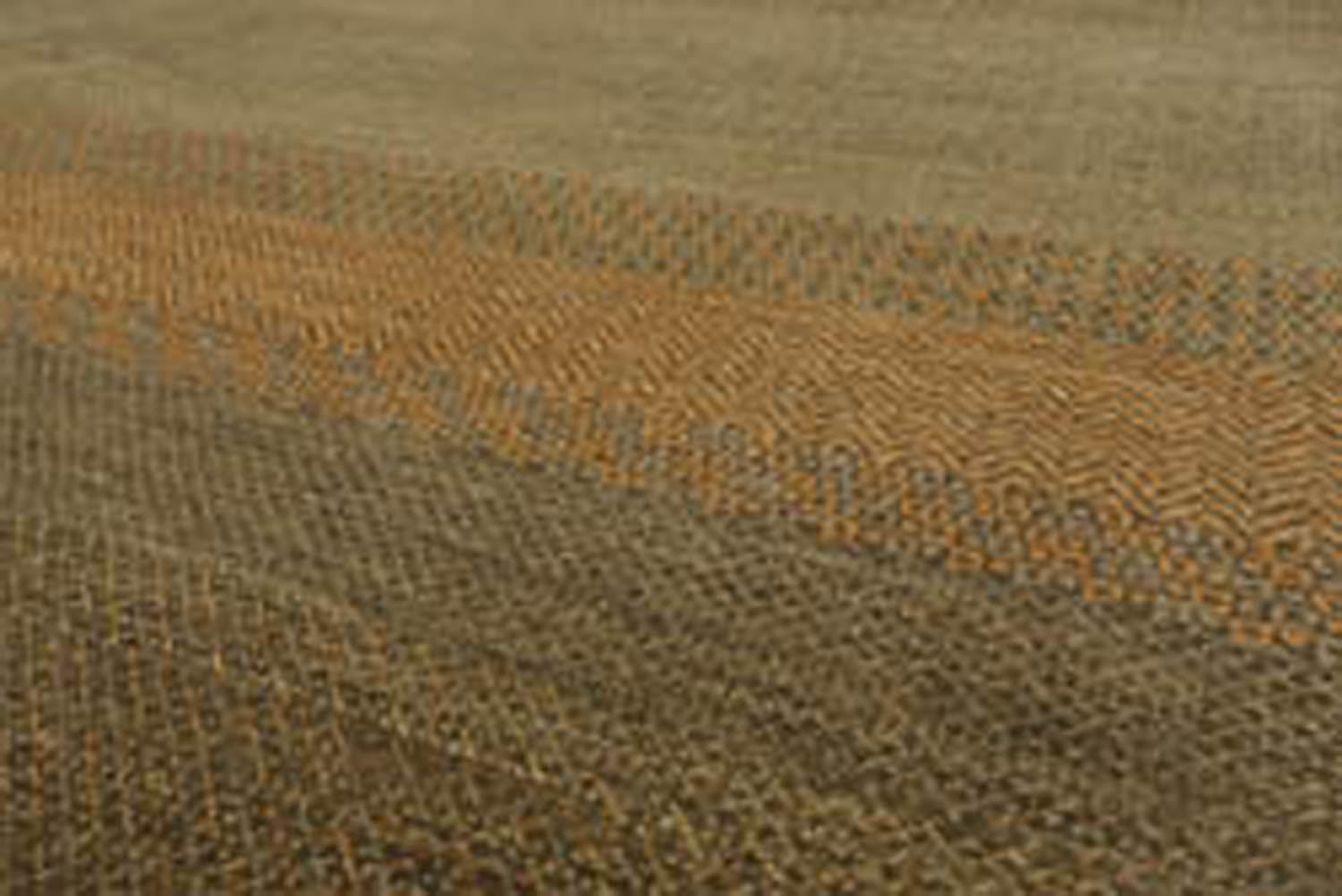 8x10 Moss, Gray, Beige Color Hand Knotted All-Over 100% Wool Modern Oriental Rug