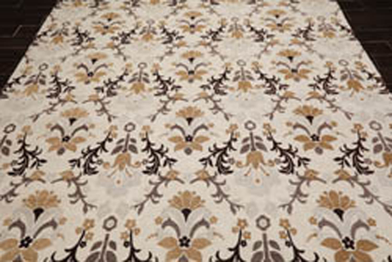 8x10 Beige, Brown, Chocolate Color Hand Knotted Floral 100% Polypropylene Transitional Oriental Rug