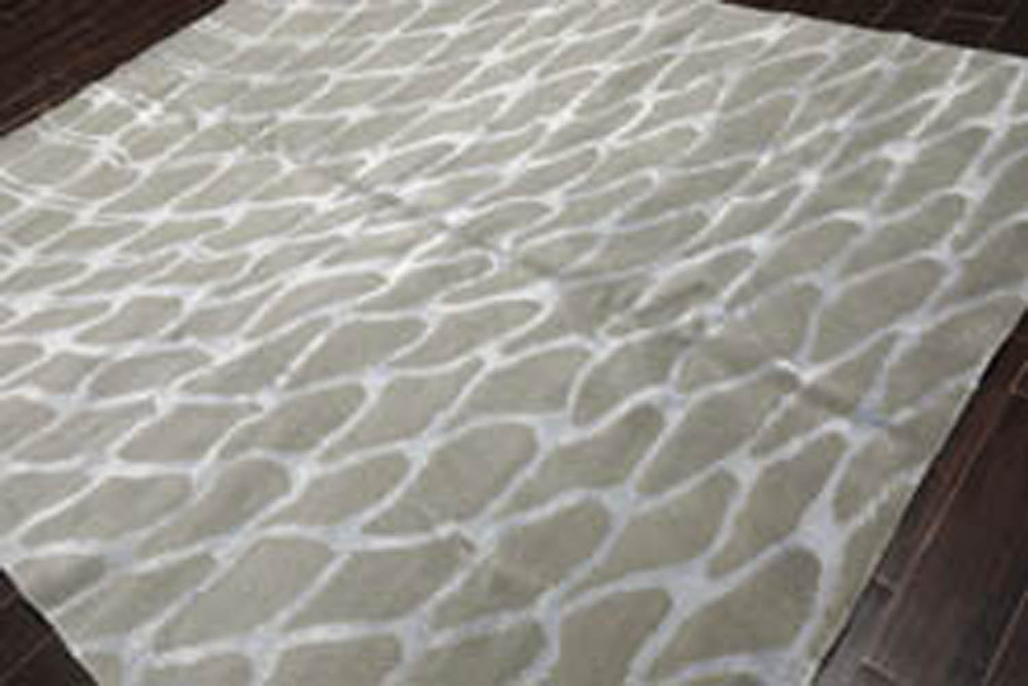 8x10 Tone on Tone Gray, , Color Hand Knotted All-Over 100% Wool Modern Oriental Rug