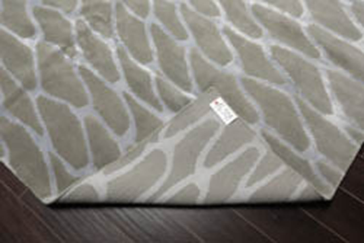 8x10 Tone on Tone Gray, , Color Hand Knotted All-Over 100% Wool Modern Oriental Rug