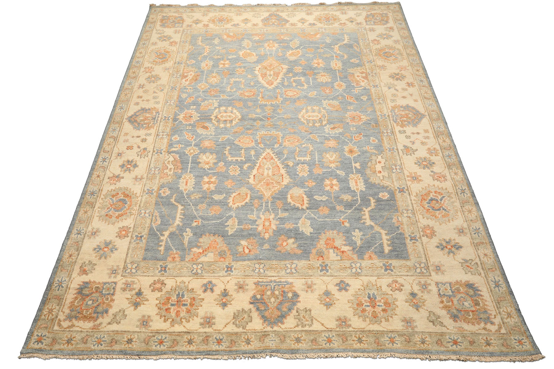 9x12 Beige, Blue, Taupe Color Hand Knotted Tibetan Wool Modern & Contemporary Oriental Rug