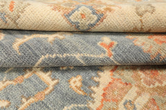 9x12 Beige, Blue, Taupe Color Hand Knotted Tibetan Wool Modern & Contemporary Oriental Rug