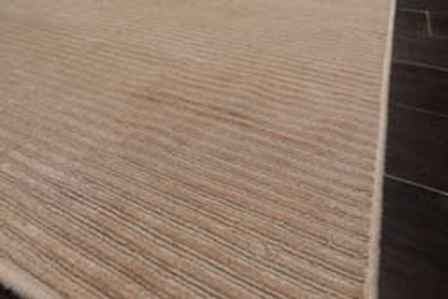 Runner Tone on Tone Beige, , Color Hand Knotted All-Over 100% Wool Modern Oriental Rug