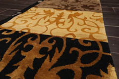 Runner Multicolor, , Color Hand Knotted All-Over Wool||Wool & Silk||100% Wool||Silk Modern Oriental Rug