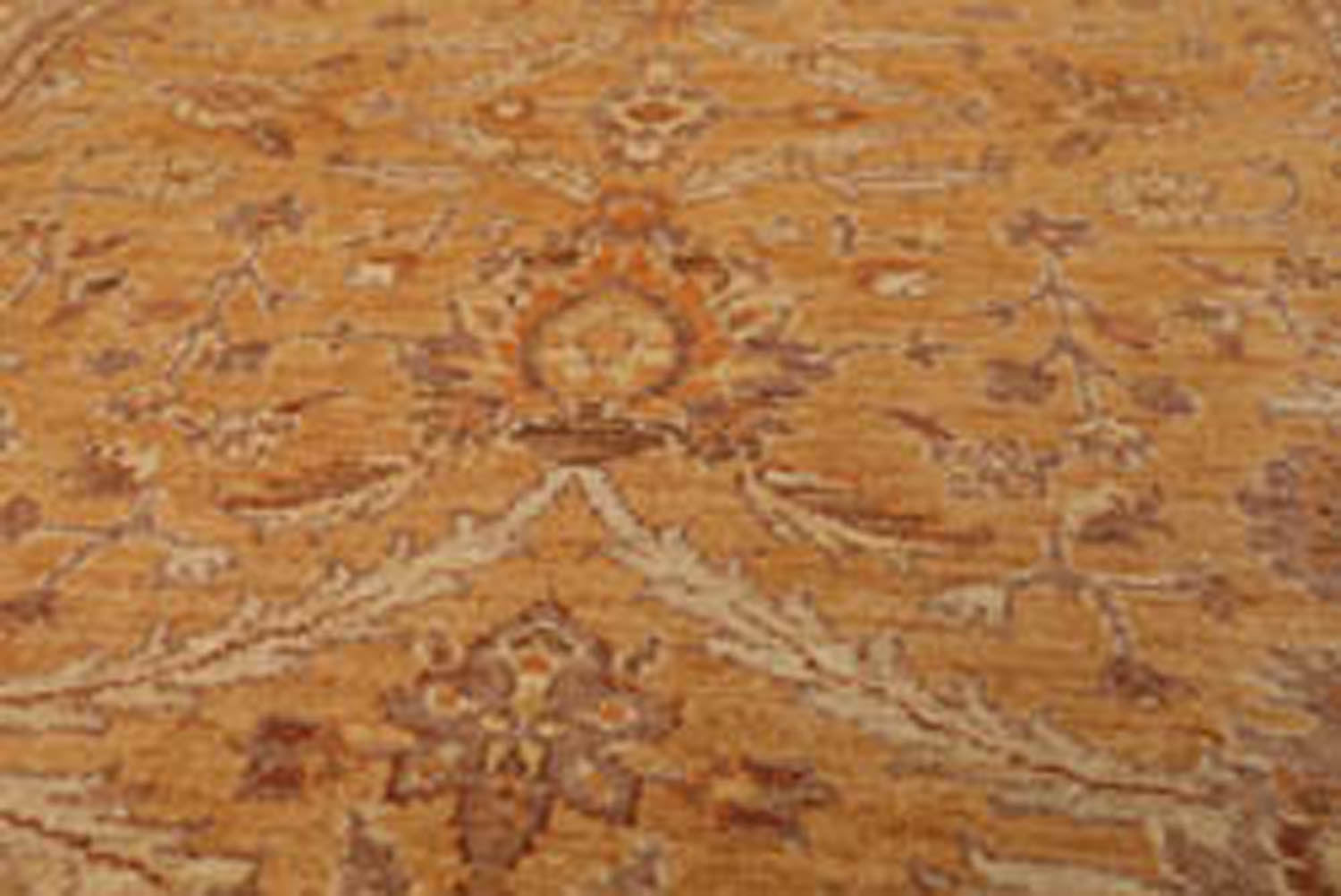3x5 Caramel, Beige, Taupe Color Hand Knotted All-Over 100% Wool Traditional Oriental Rug