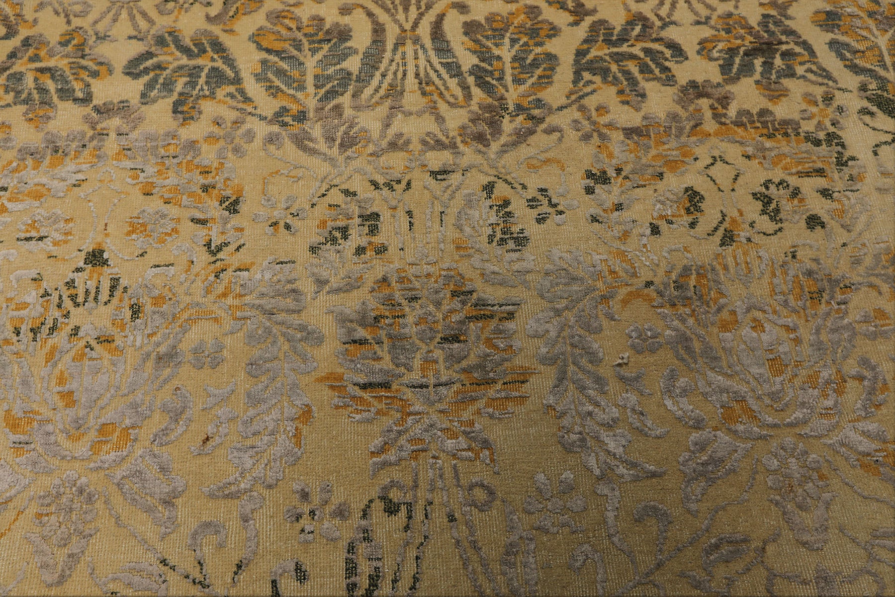8x10 Beige, Taupe, Gray Color Hand Knotted  Wool Transitional Oriental Rug