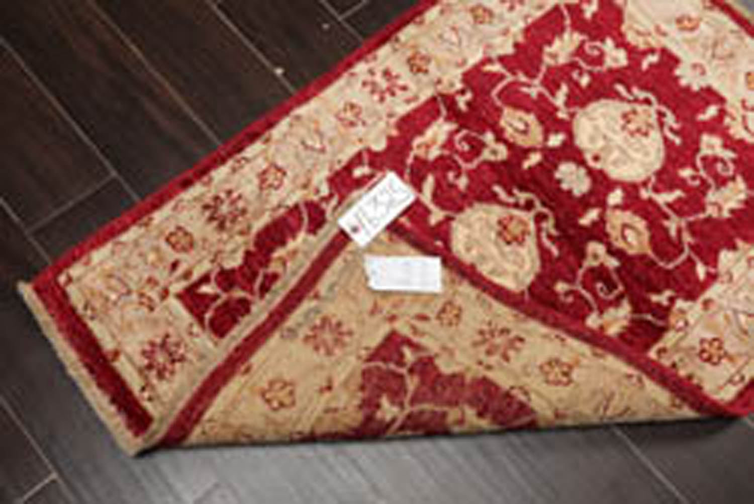 3x5 Wine, Taupe, Beige Color Hand Knotted All-Over 100% Wool Traditional Oriental Rug