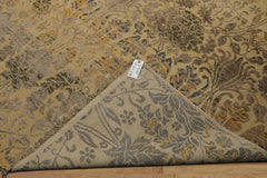 8x10 Beige, Taupe, Gray Color Hand Knotted  Wool Transitional Oriental Rug